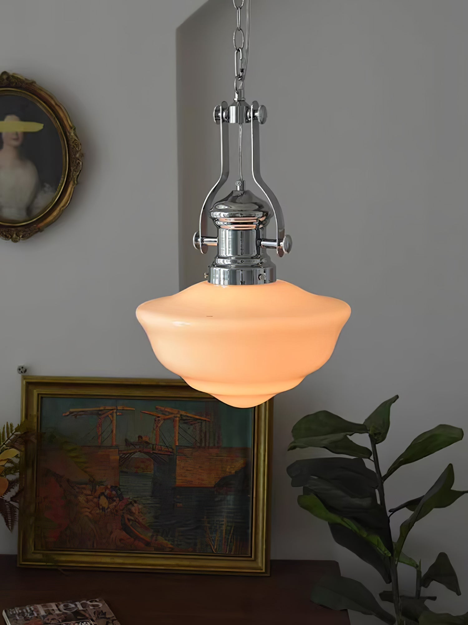 Rustic Charm Pendant Light with Artisan Glass Shades