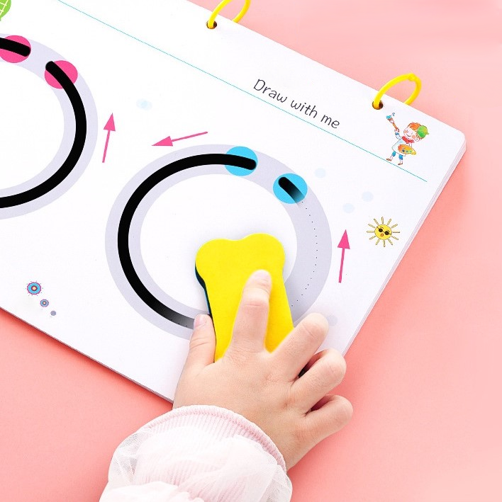 Tracing Workbook Set for Early Writing Skills - Reusable Wipe-Clean Pages