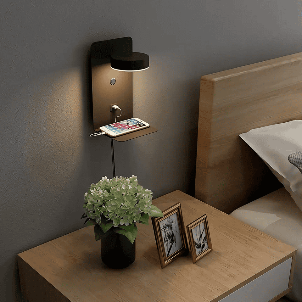 SereneGlow Elegant Bedside Lamp for Peaceful Nights