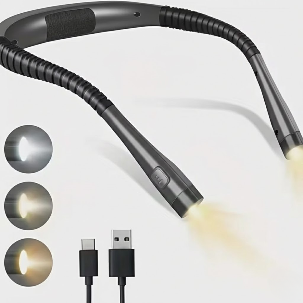 Hands-Free LED Headlamp for Seniors – Adjustable Brightness Reading Light