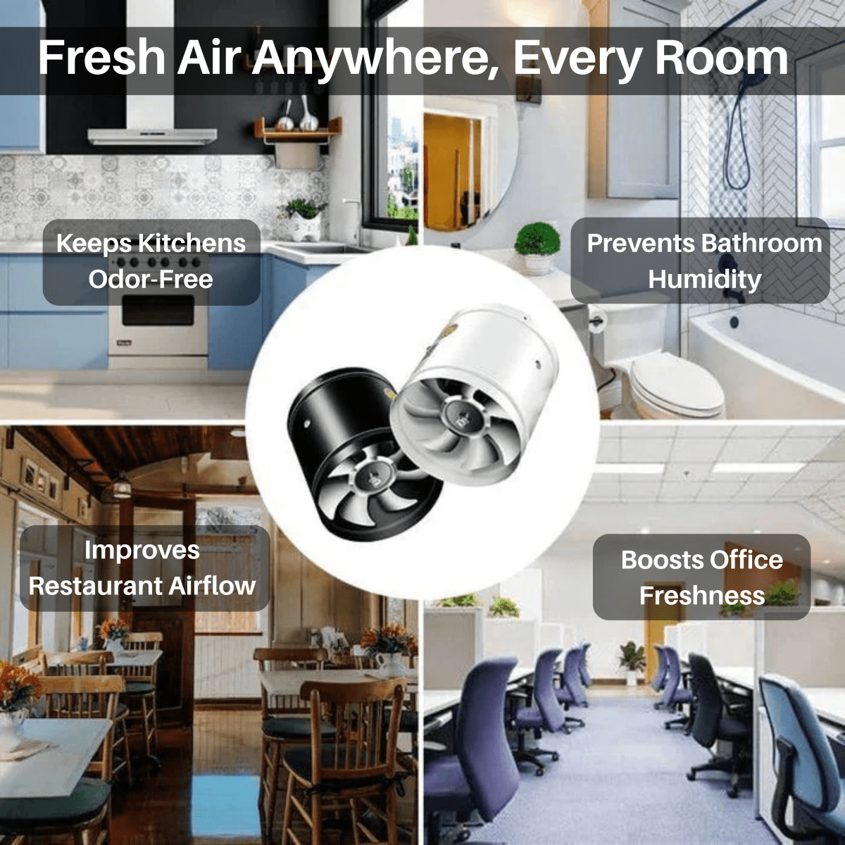 BreezyVent Compact Air Extractor for Fresh Indoor Spaces