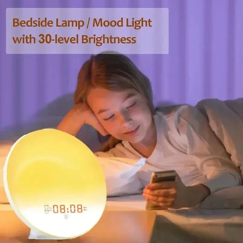 DawnHarmony Wake-Up Light with Nature Sounds