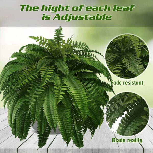 Realistic Artificial Boston Fern | UV Protected Plant for Indoor/Outdoor Use