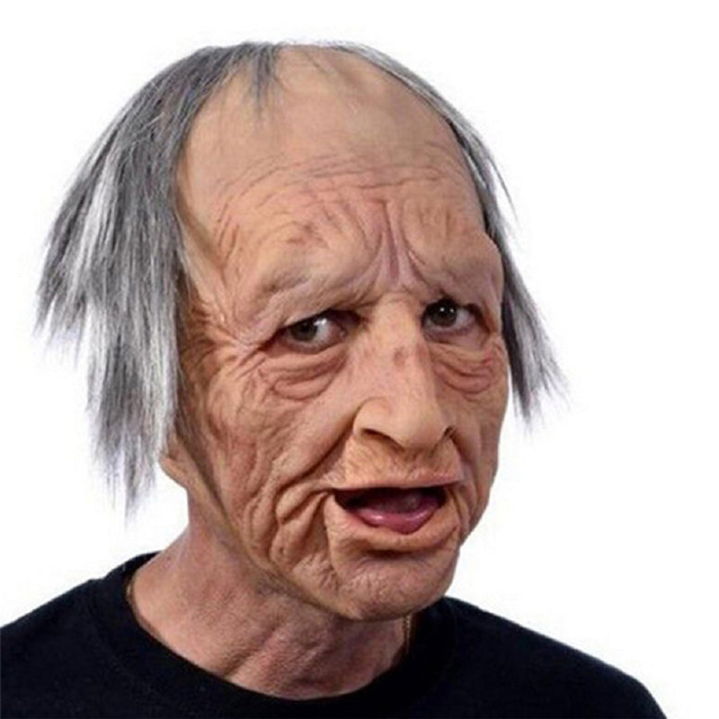 Realistic Old Man Latex Mask for Halloween and Cosplay – Comfortable Fit