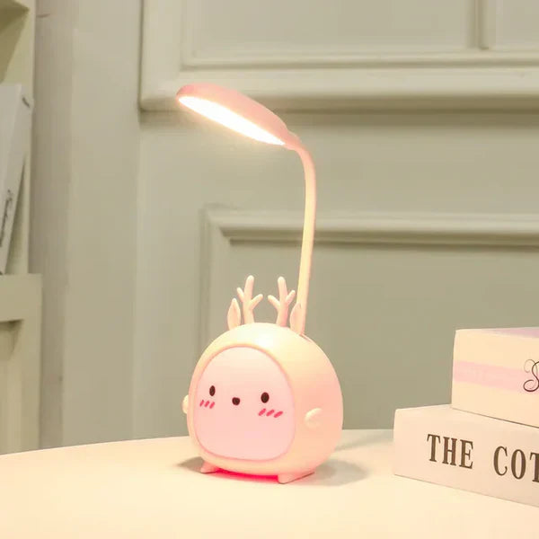 Flexible Neck LED Desk Lamp in Cartoon Design – Soft Light for Comfort