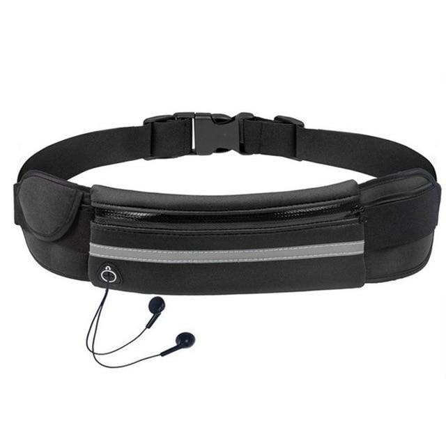 Water-Resistant Waist Bag with Adjustable Belt and Ample Storage for Active Use