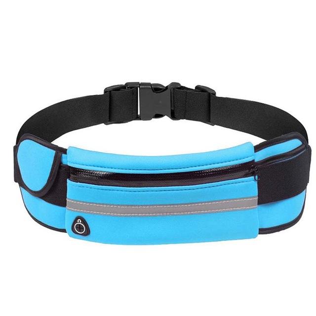 Water-Resistant Waist Bag with Adjustable Belt and Ample Storage for Active Use