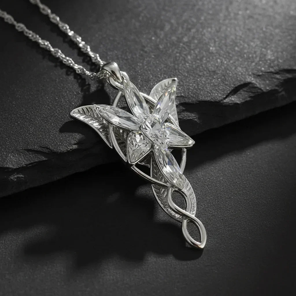 Elven Radiance Pendant Necklace – Premium Sterling Silver