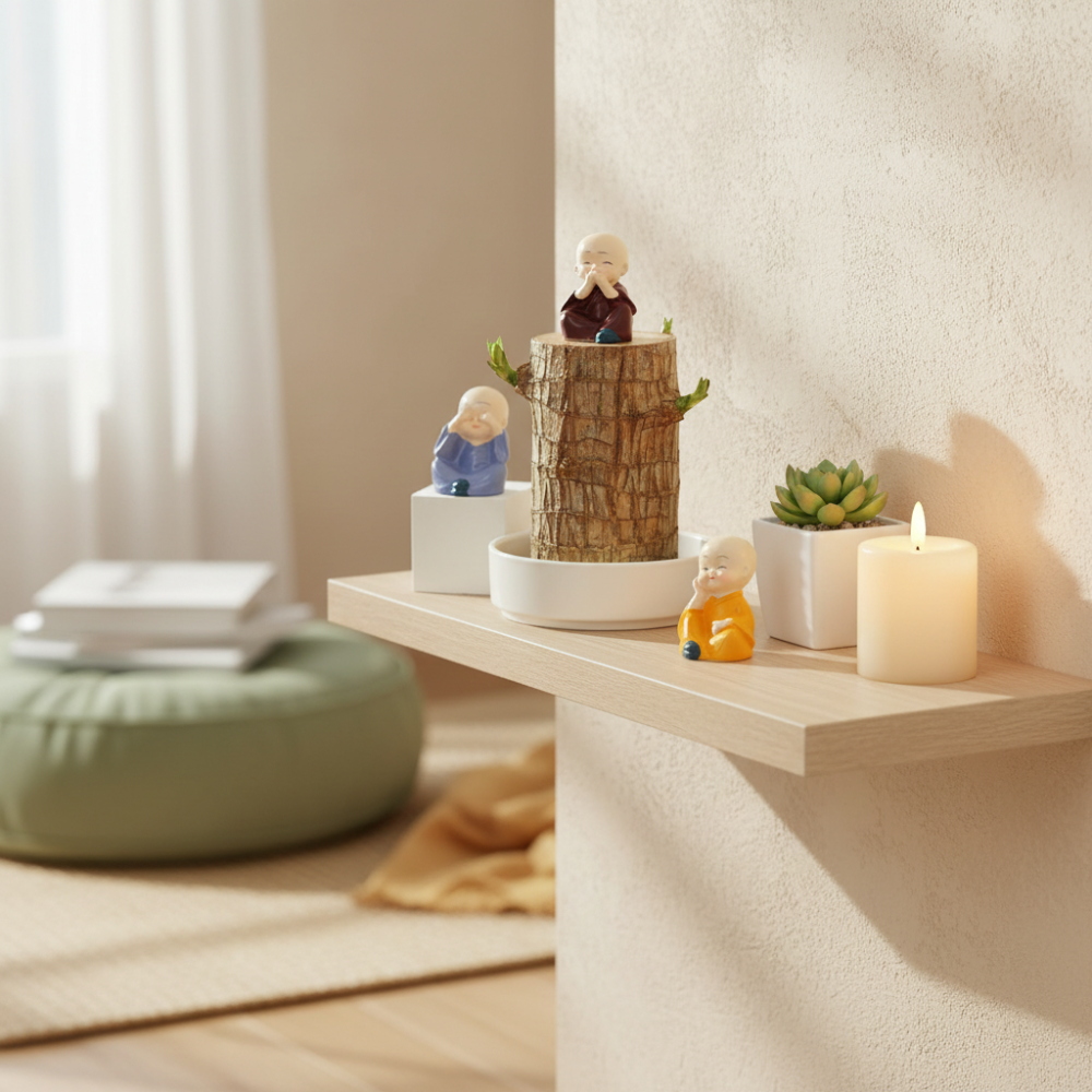 Serenity Green Plant in Elegant Pot for Clean Air