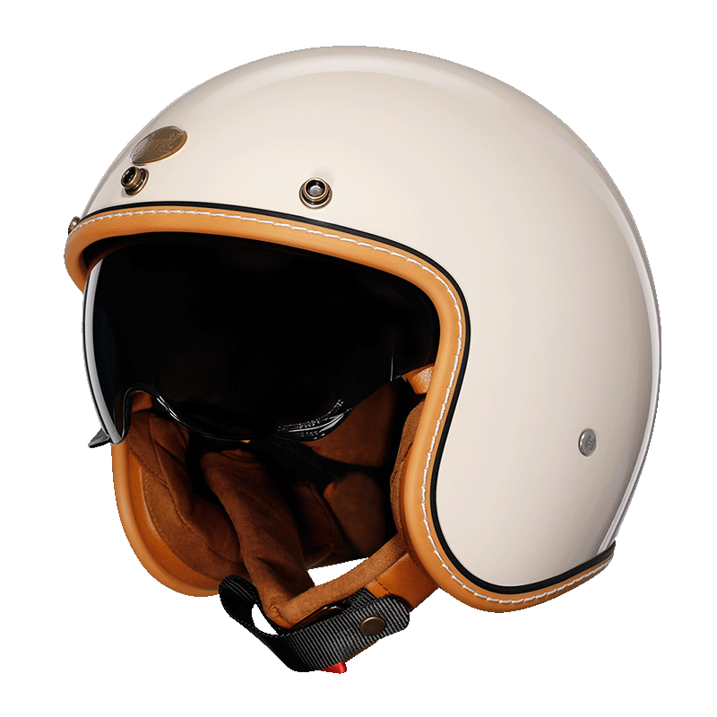 Lightweight ABS Open Face Motorcycle Helmet – Retro Design for Comfort