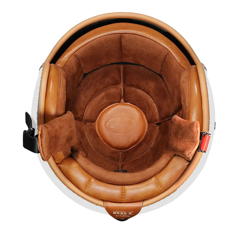Lightweight ABS Open Face Motorcycle Helmet – Retro Design for Comfort