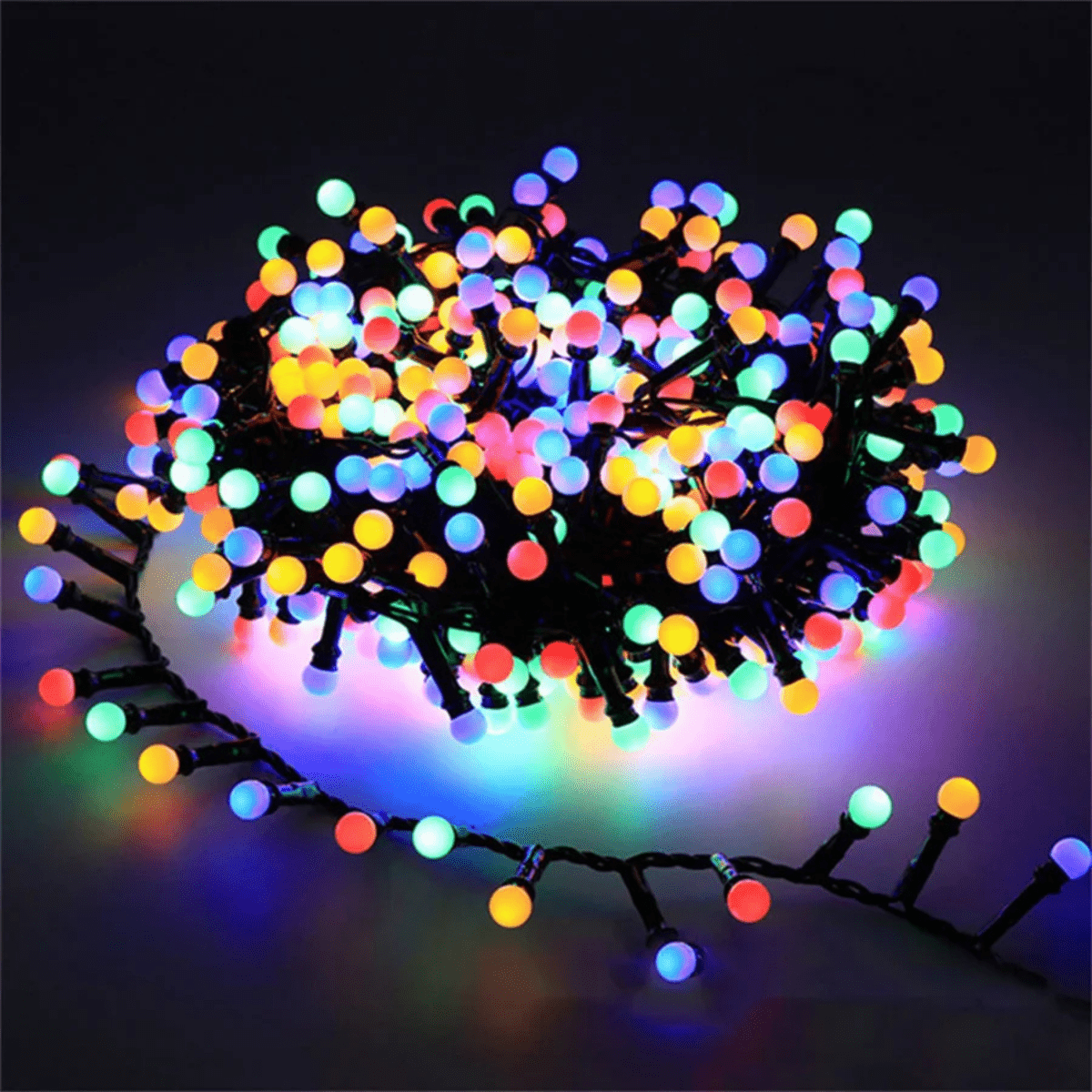 TwinkleGlow Waterproof LED String Lights with 8 Dynamic Modes