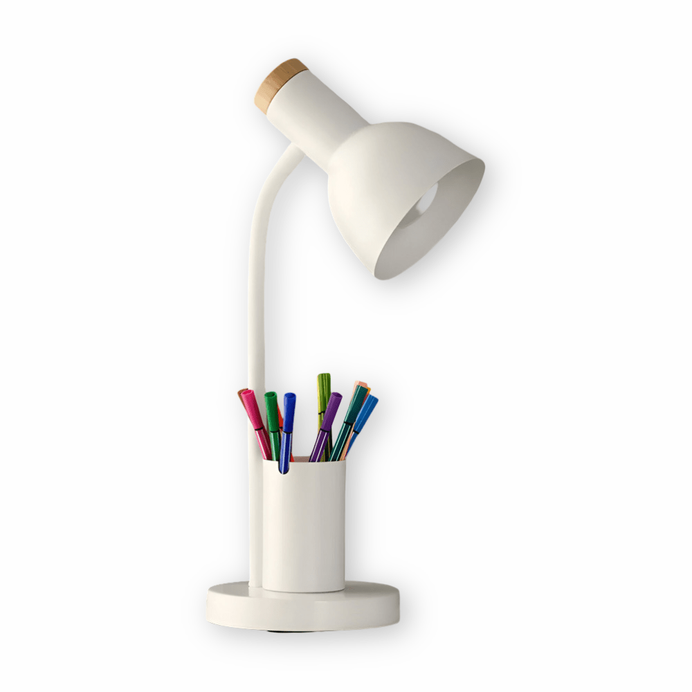 Stylish Desk Light with Integrated Pen Organizer – Organized and Bright