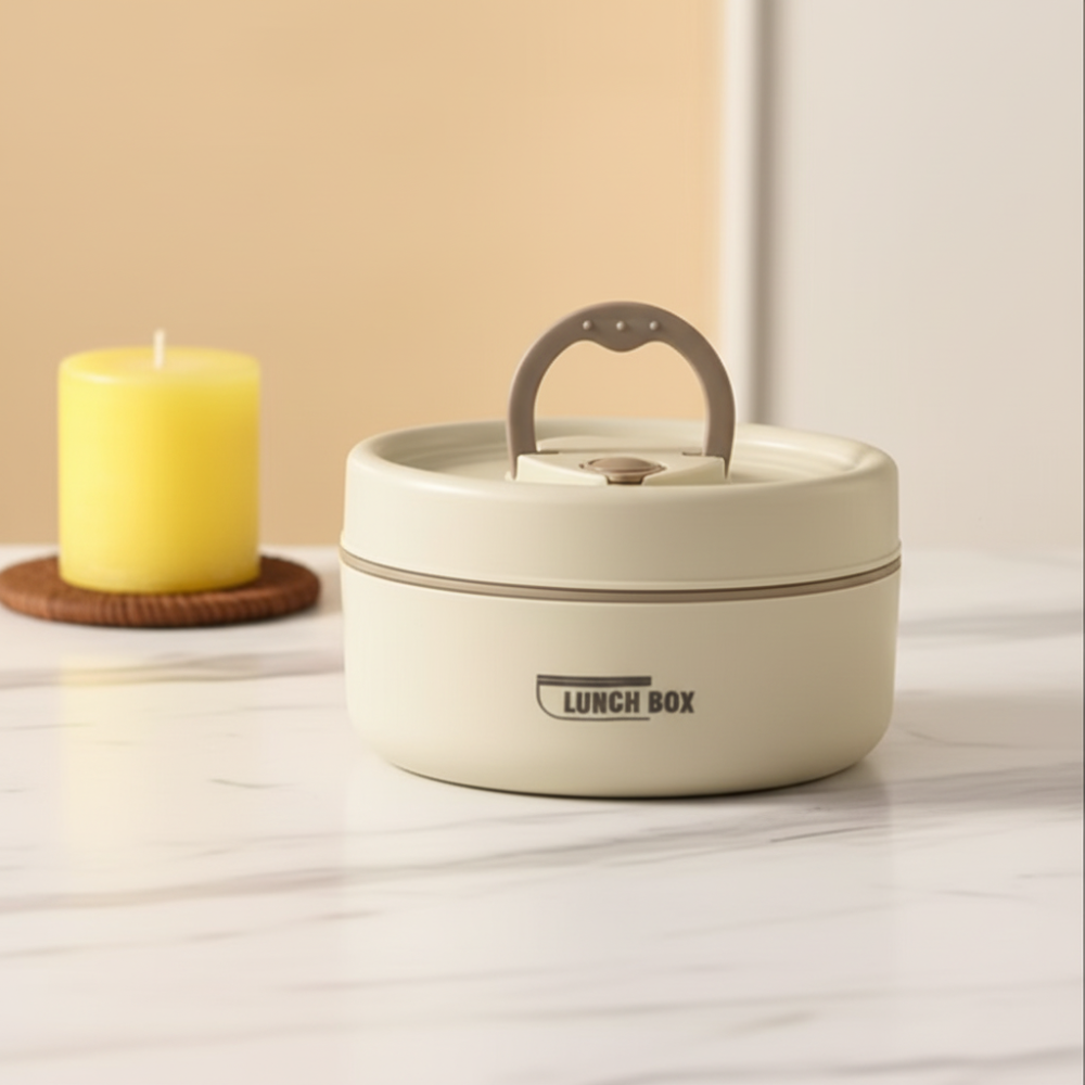 Eco-Friendly Insulated Food Carrier for Hot Meals On-the-Go