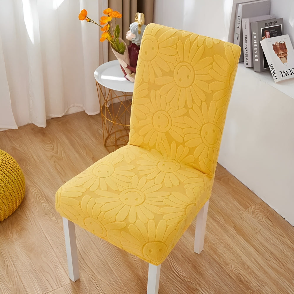 Cheerful Blossom Stretch Chair Protector