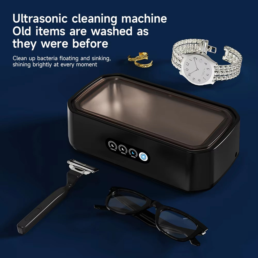 650ml Ultrasonic Cleaning Machine - 40W for Jewelry, Glasses, Watches, Dentures