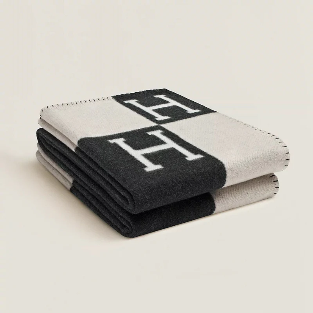 Cozy Cashmere Wool Throw Blanket for Sofa, Bed, and Home Use