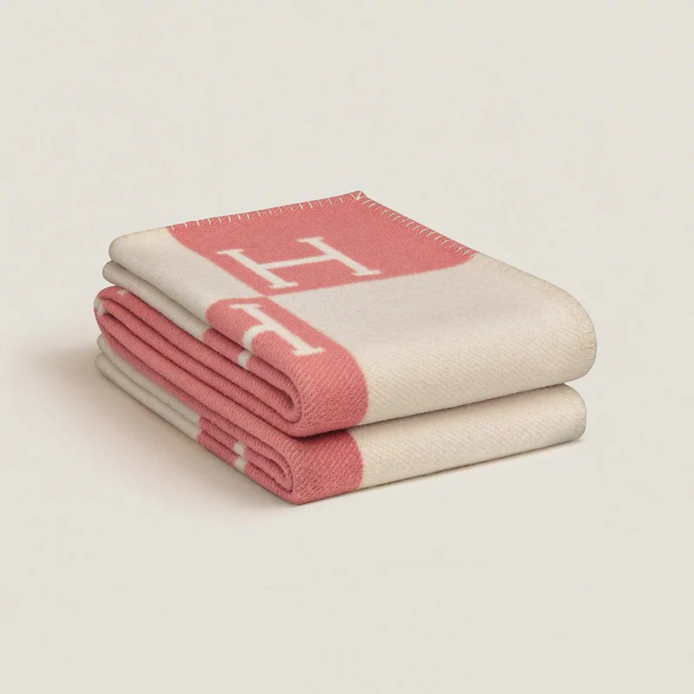 Cozy Cashmere Wool Throw Blanket for Sofa, Bed, and Home Use