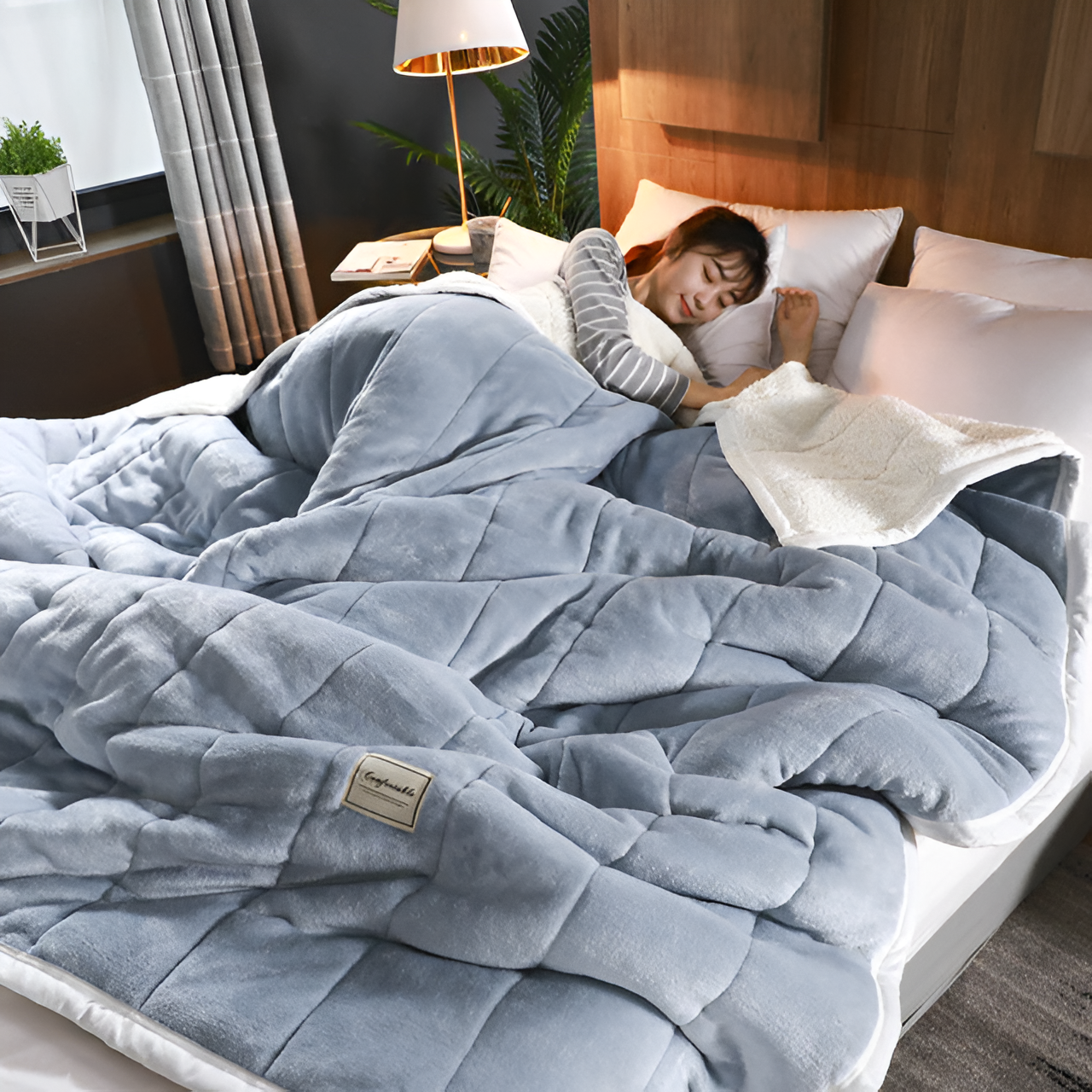 Elegant Design Super Soft Fleece Blanket – Warm and Cozy for Nights