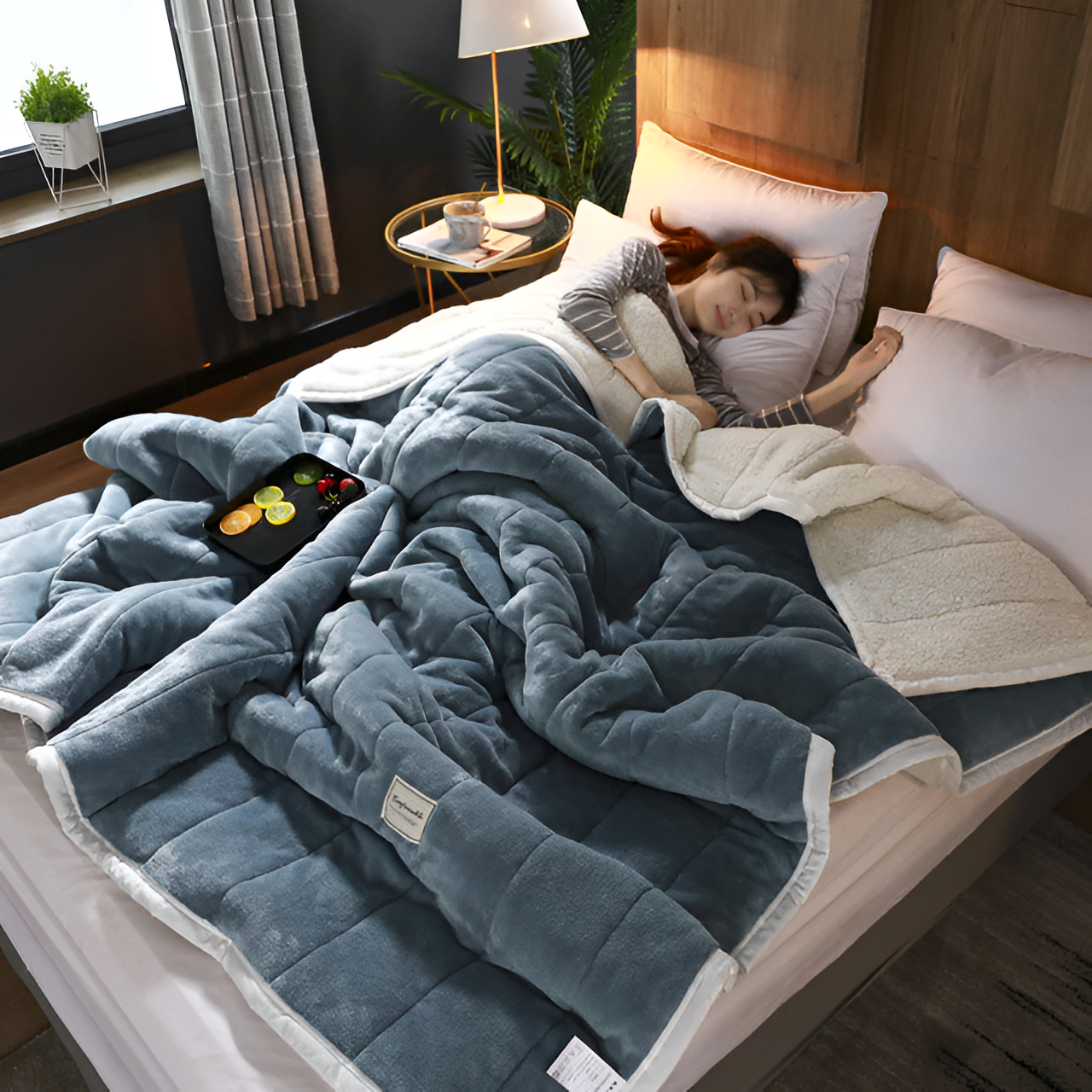 Elegant Design Super Soft Fleece Blanket – Warm and Cozy for Nights