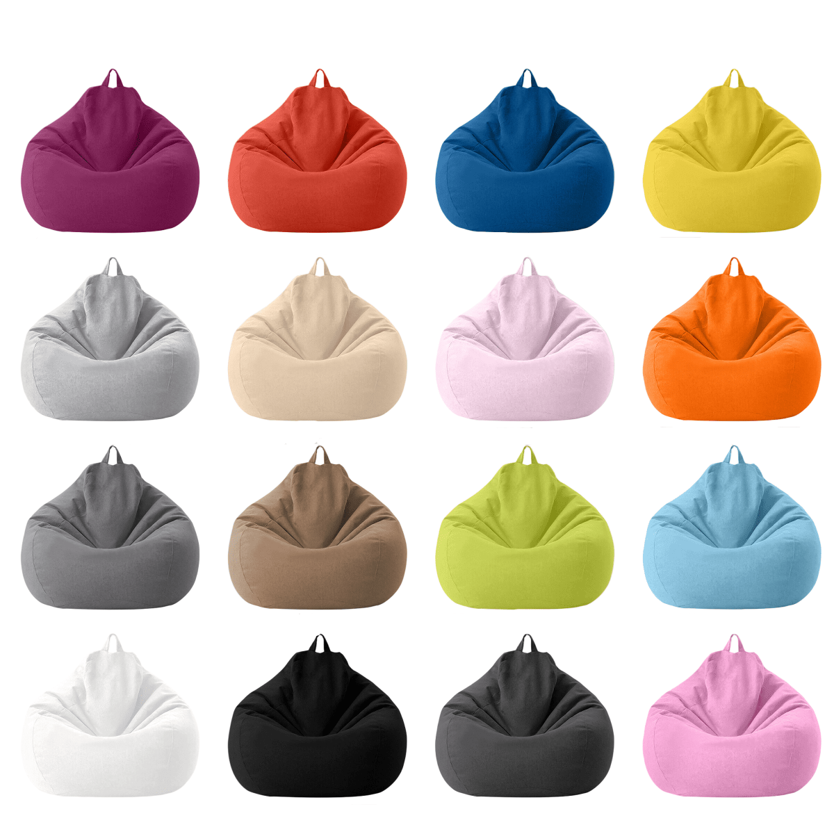 CozyNest Premium Linen Bean Bag Set with EPS Filling