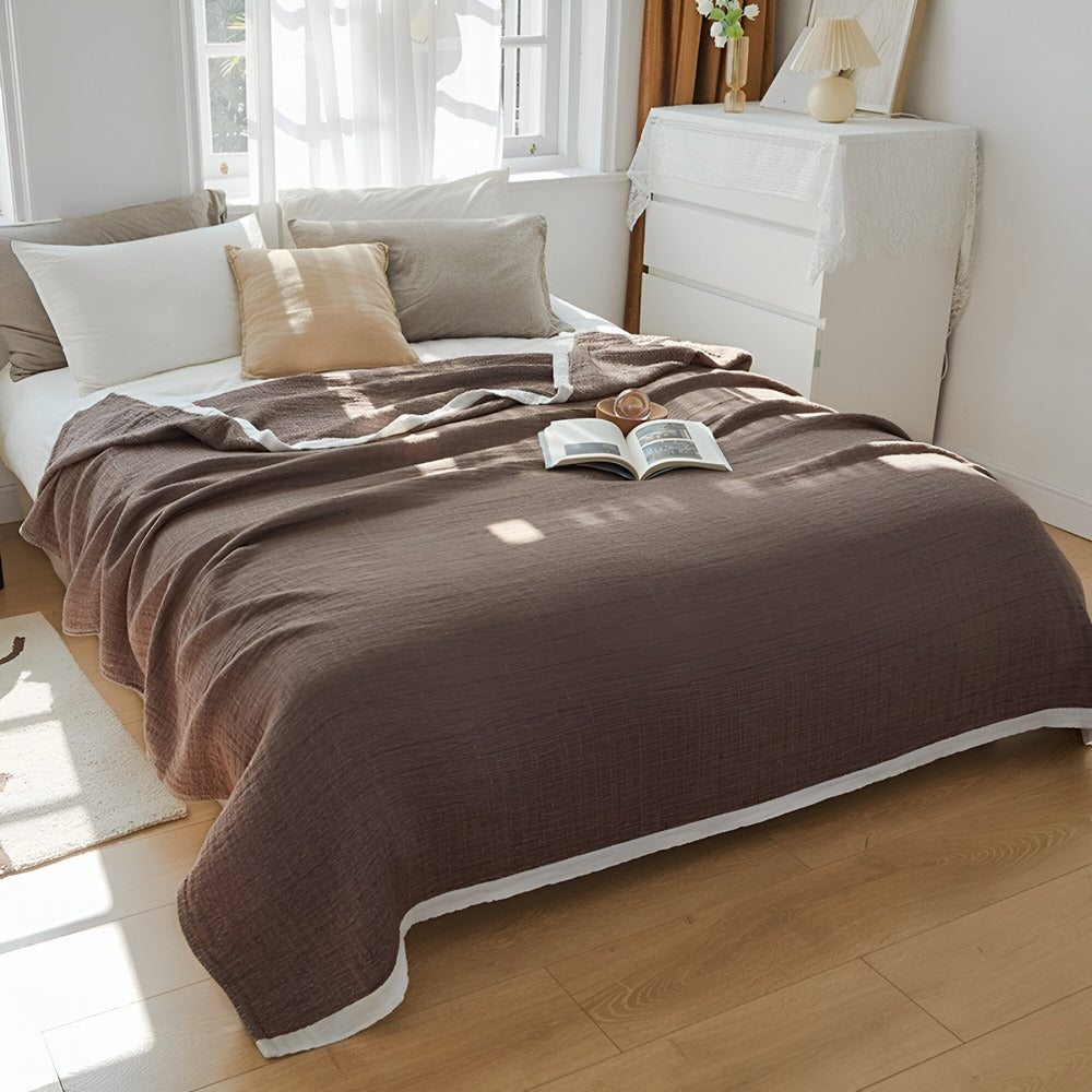 Breathable Summer Blanket | Multi-Layer Muslin Cotton for Cooling Comfort