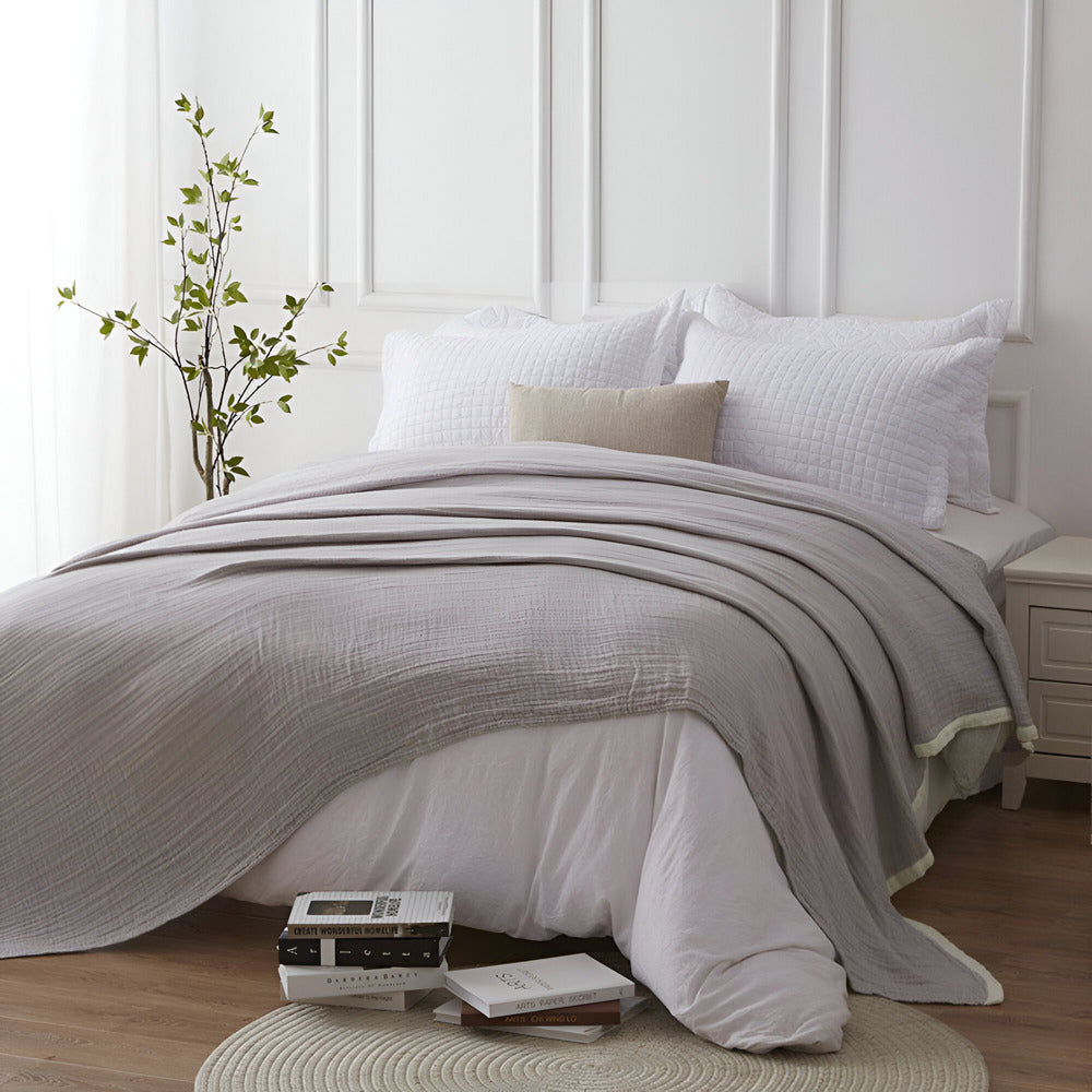 Breathable Summer Blanket | Multi-Layer Muslin Cotton for Cooling Comfort
