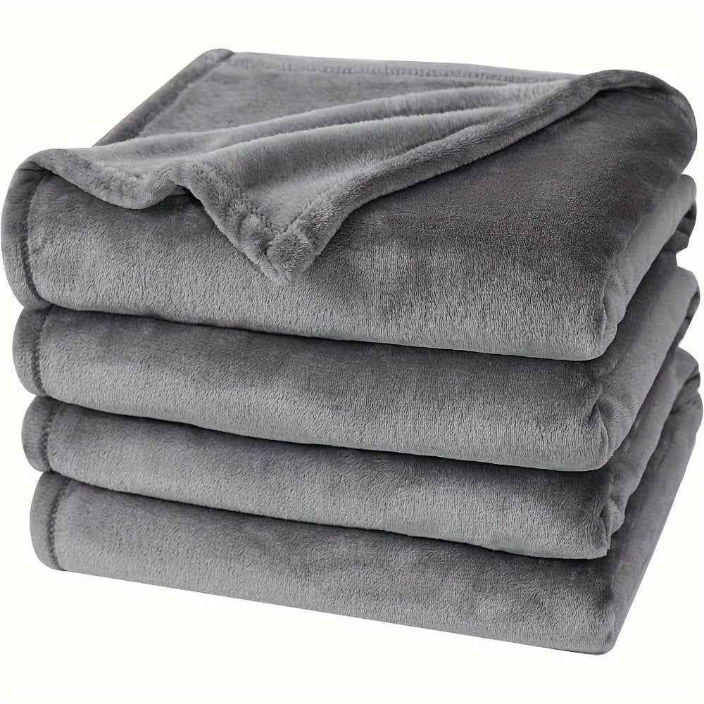 Soft Texture Fleece Blanket – Reversible for Year-Round Comfort