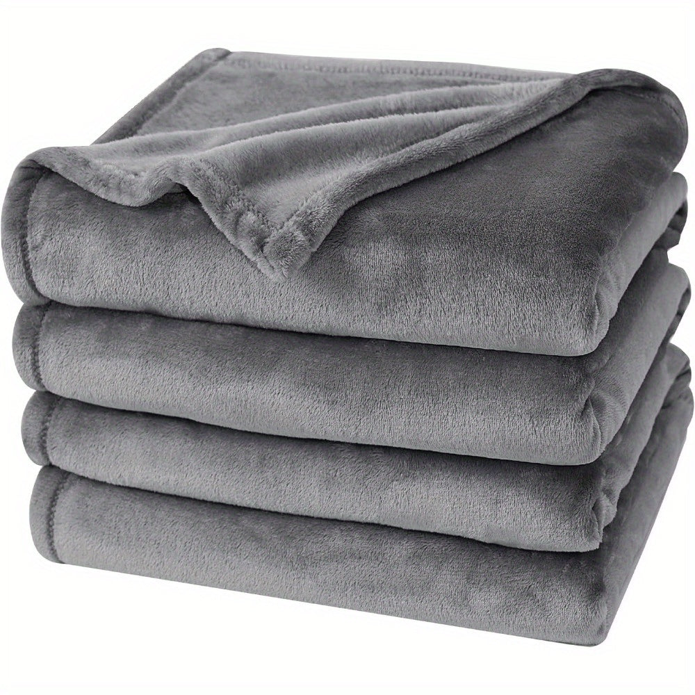 Soft Texture Fleece Blanket – Reversible for Year-Round Comfort