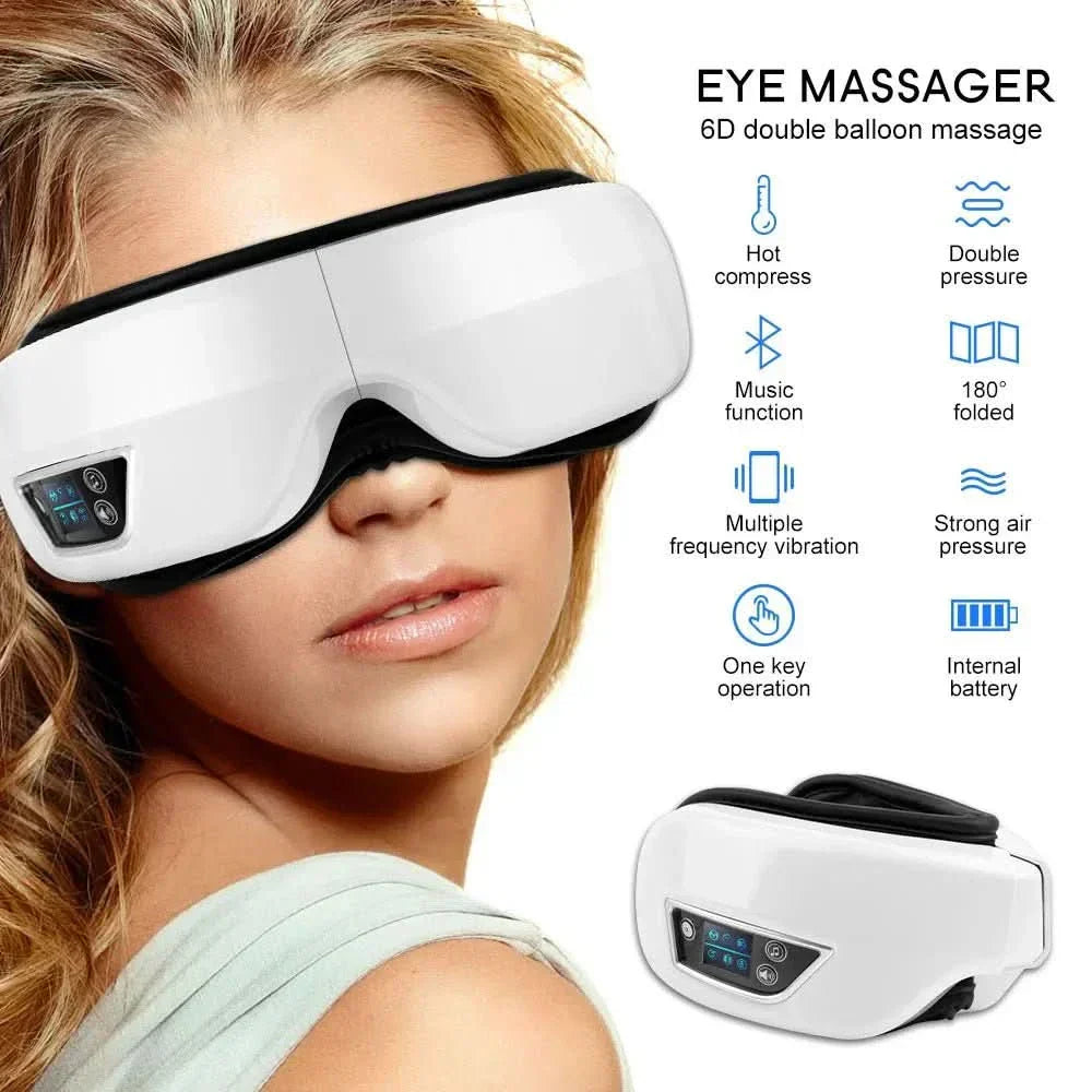 EyeRevive Pro 6D Relaxation Massager with Heat and Bluetooth
