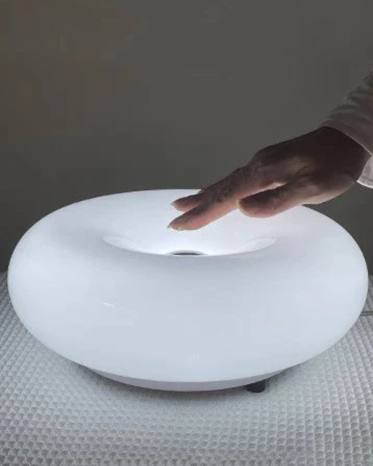 Soft LED Light Table Lamp in Round Donut Shape