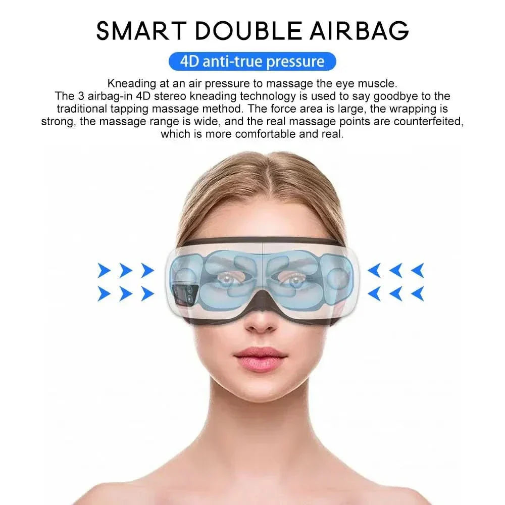 EyeRevive Pro 6D Relaxation Massager with Heat and Bluetooth