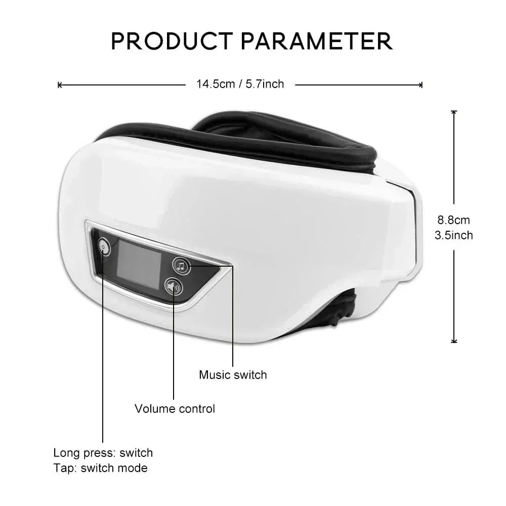EyeRevive Pro 6D Relaxation Massager with Heat and Bluetooth