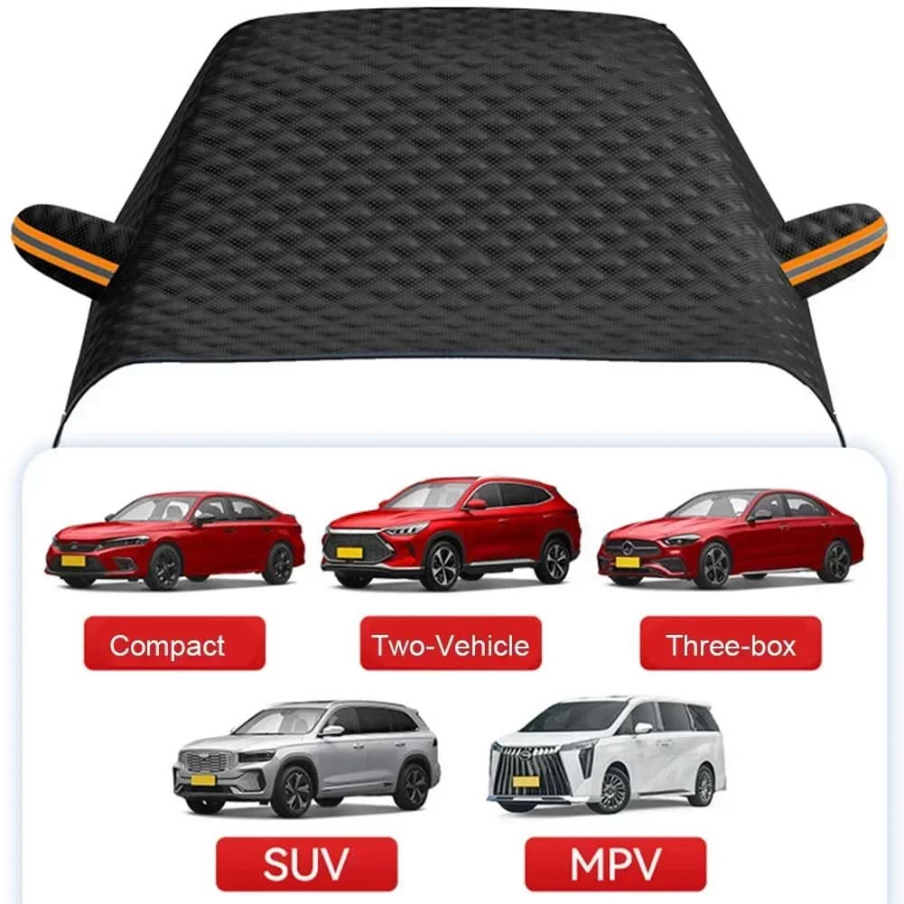 FrostGuard Magnetic All-Weather Car Cover with Reflective Shielding