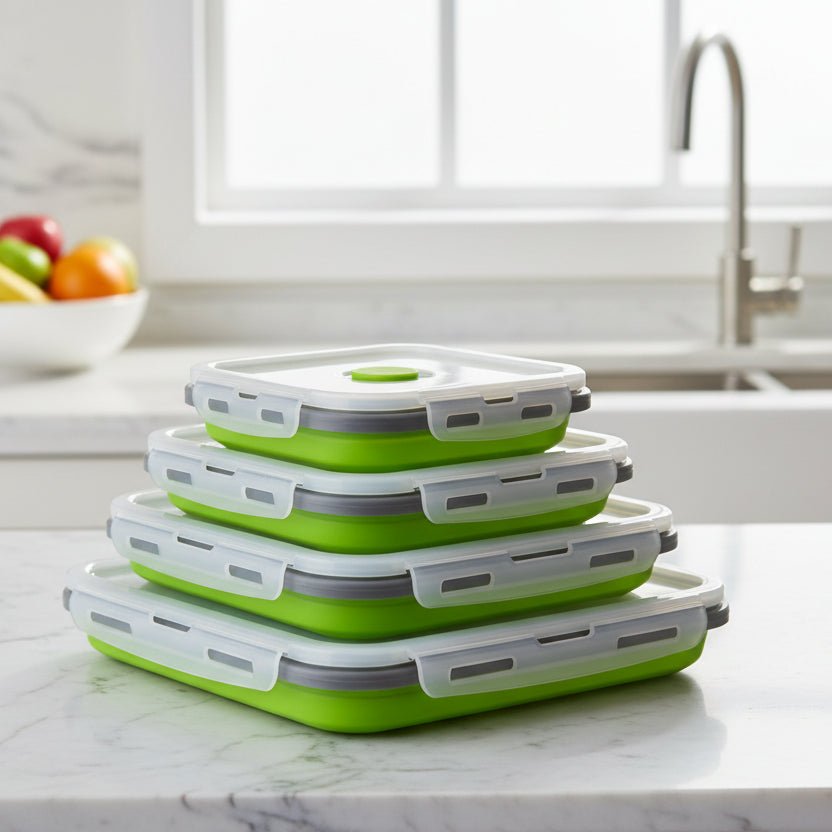 Space-Saving Silicone Meal Prep Containers for Effortless Organization