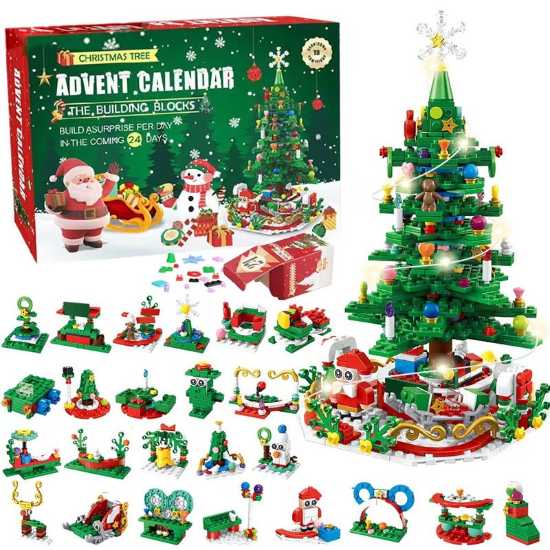 FestiveCraft 1102-Piece Advent Calendar for Holiday Fun