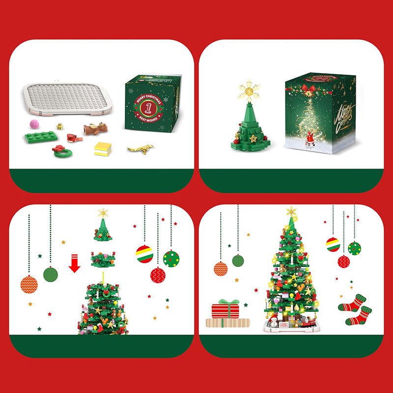 FestiveCraft 1102-Piece Advent Calendar for Holiday Fun