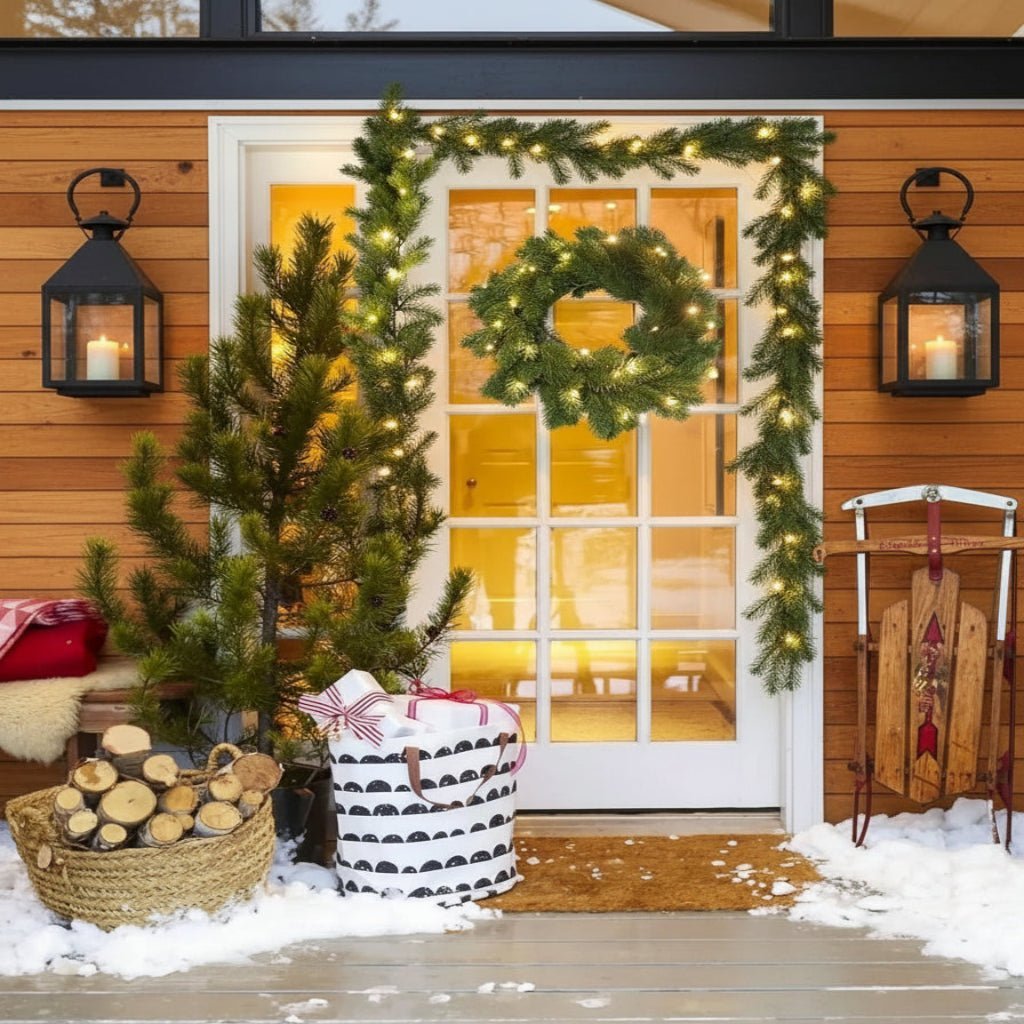 EverGlow LED Holiday Wreath for a Cozy Festive Atmosphere