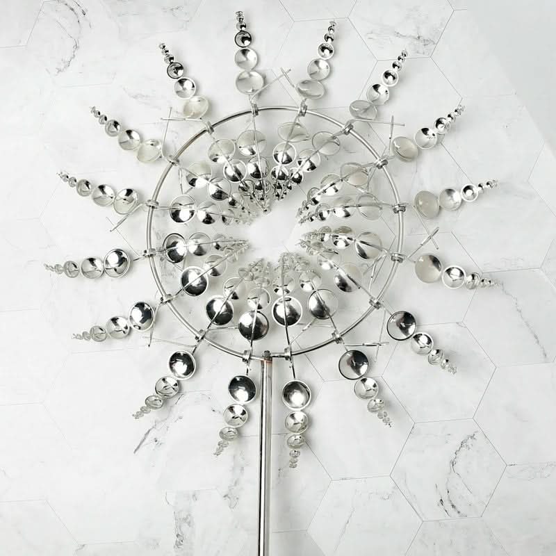 TwirlGaze Deluxe Garden Spinner with Dual Motion for Outdoor Elegance