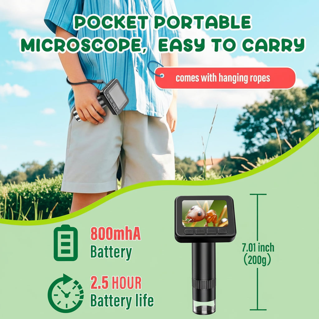 Portable HD Microscope for Engaging Science Exploration