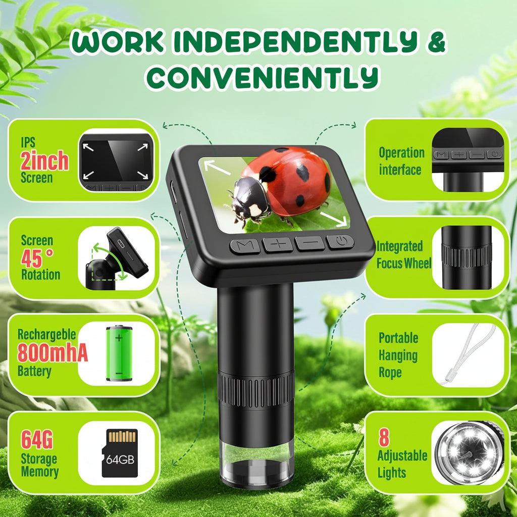Portable HD Microscope for Engaging Science Exploration