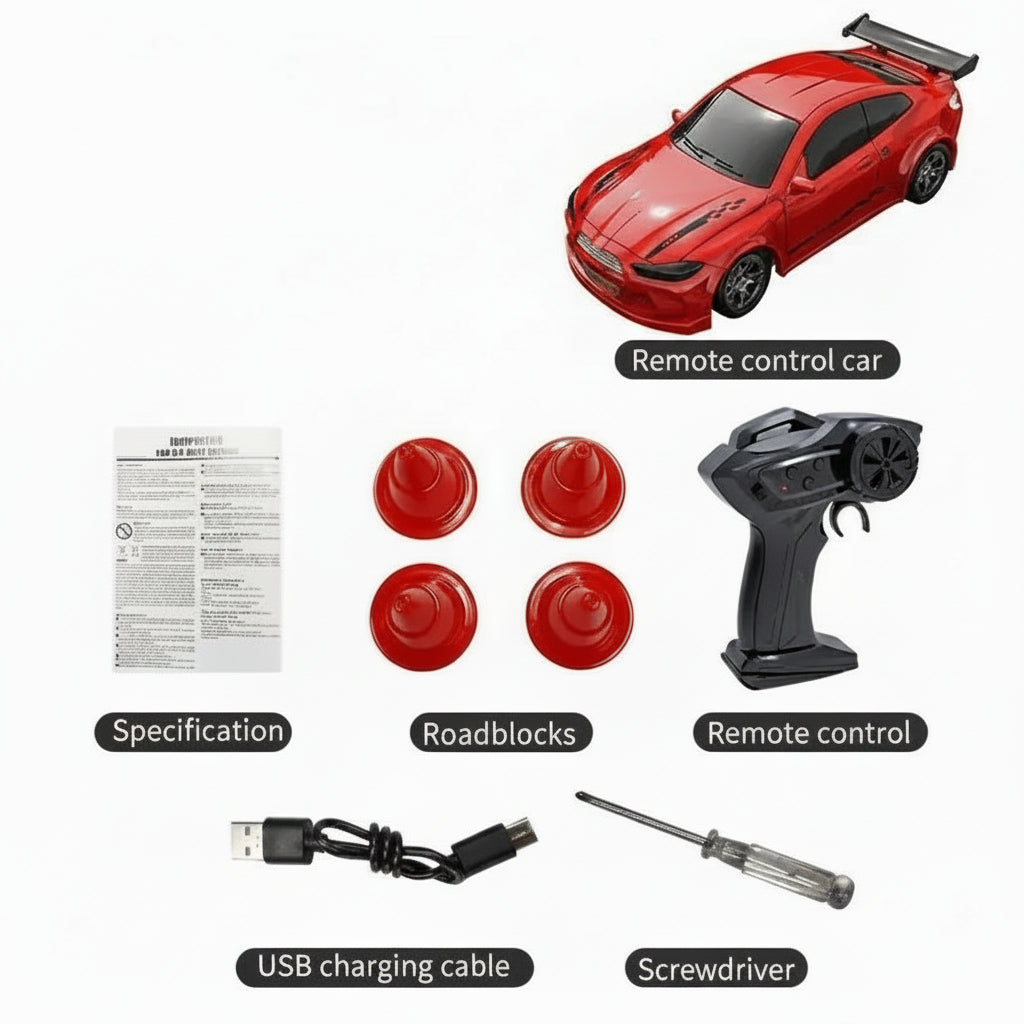 Mini Drift Racer 1:64 Remote Control Car for Ultimate Control