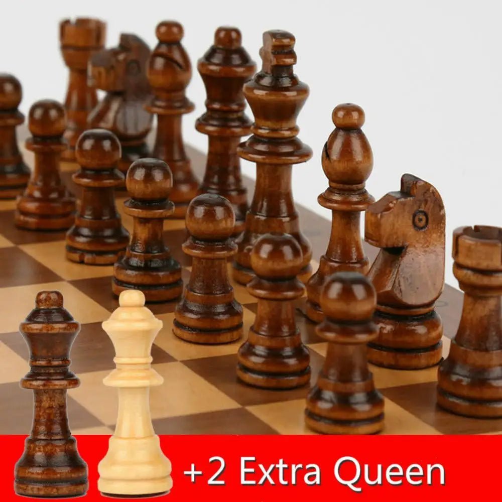 ClassicCraft Magnetic Wooden Chess Set with 39 cm Folding Board