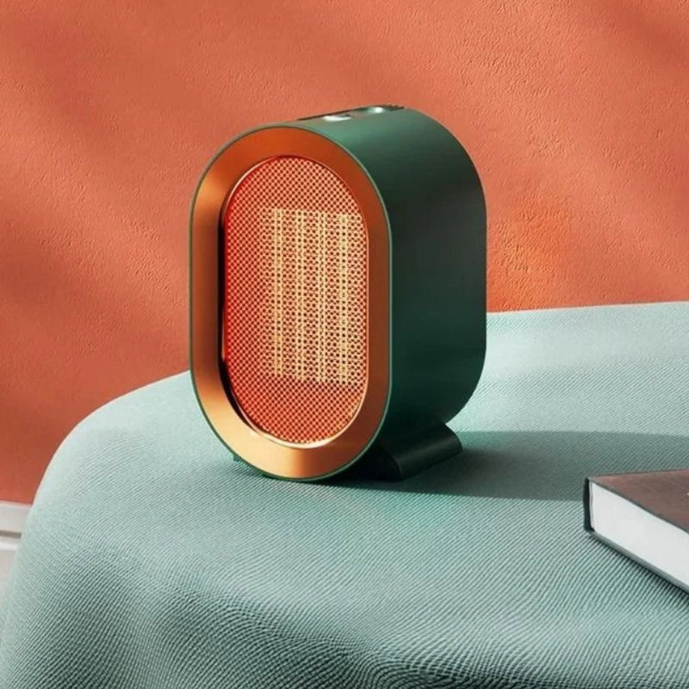 Compact Electric Heater with Customizable Heat Settings