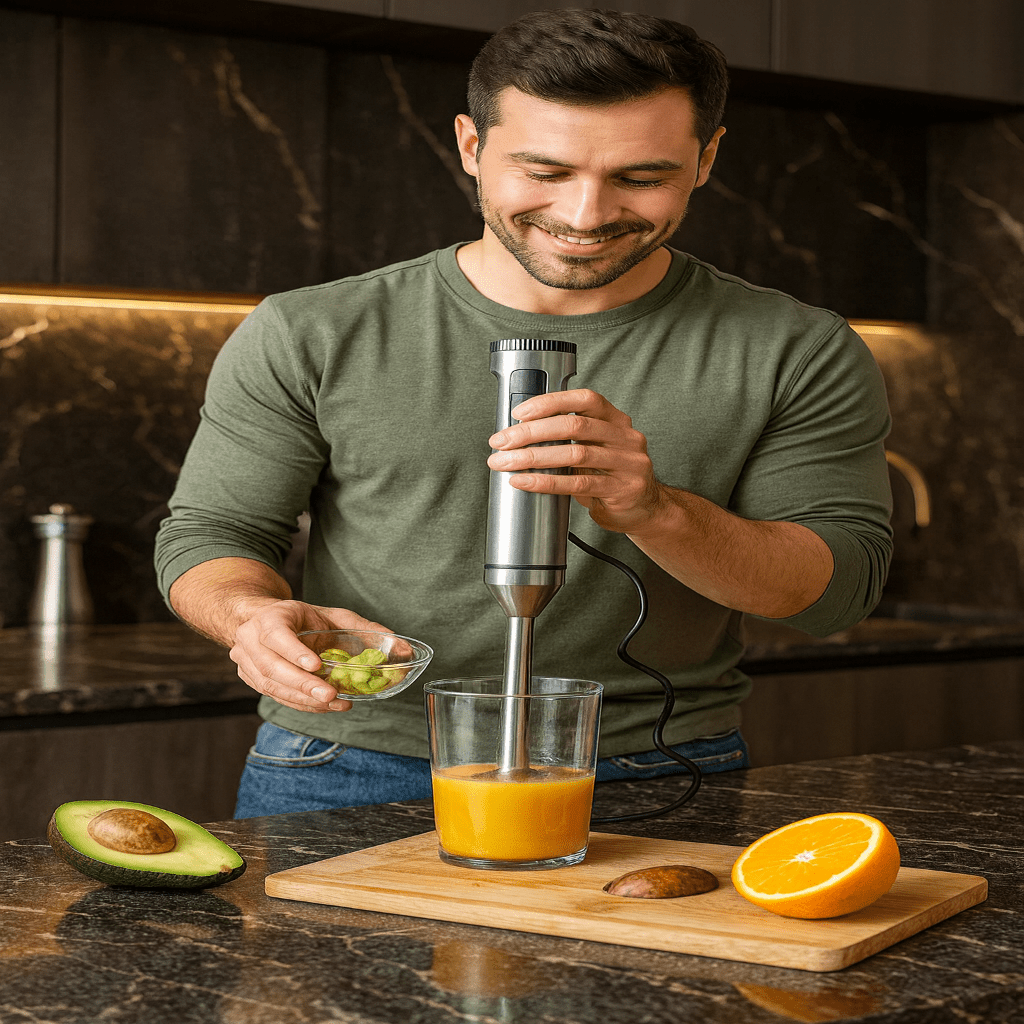 FusionMix 1000 W Multifunctional Hand Blender for Seamless Cooking