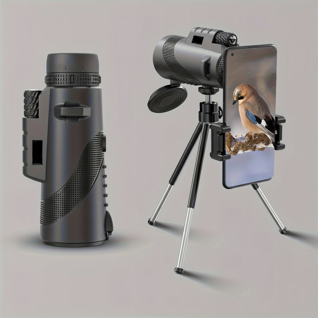 Compact 8x42 Outdoor Monocular with Phone Attachment