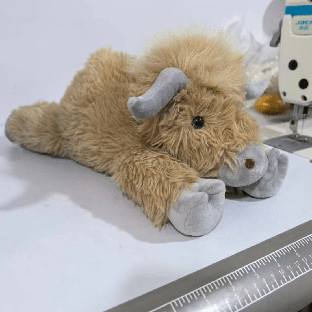 Cozy Highland Cow Plush Companion with Rustic Appeal