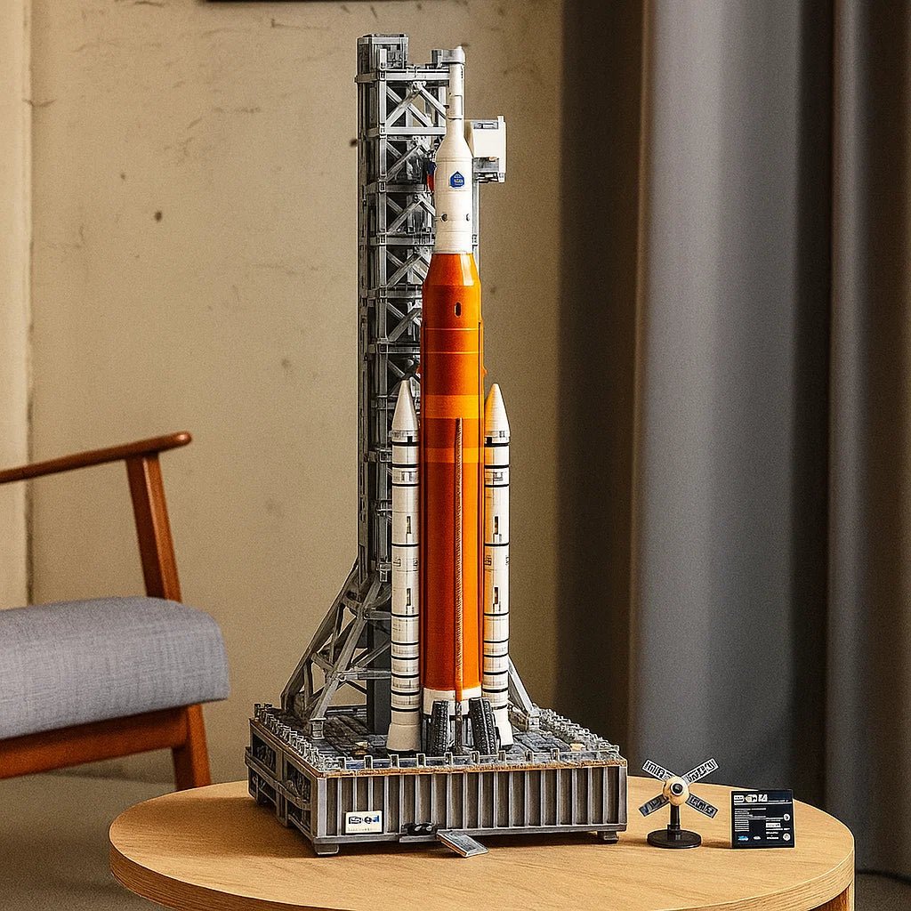 Galactic Explorer Rocket Assembly Set with Launch Platform