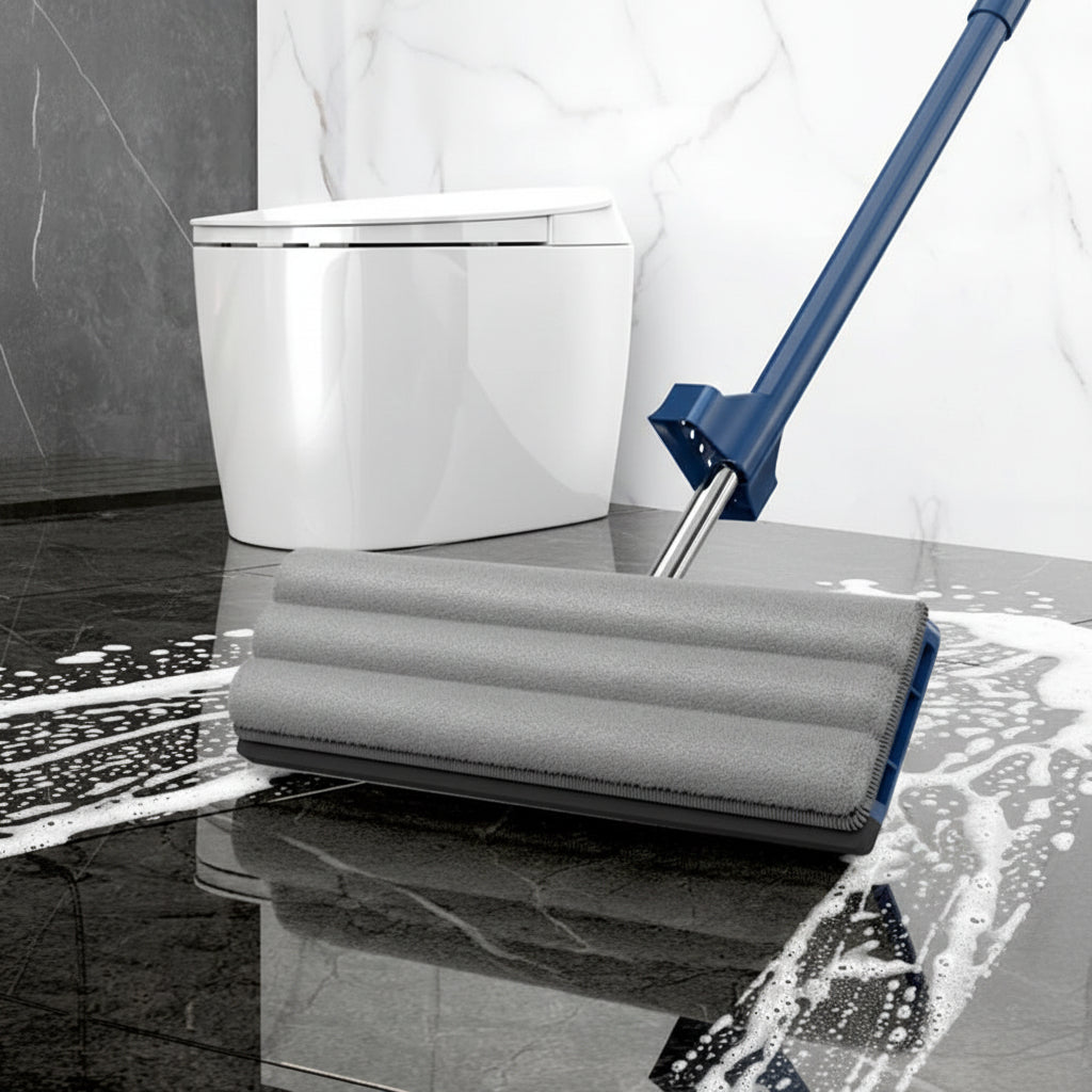 Effortless Clean: Extendable Microfiber Mop with Swivel Head