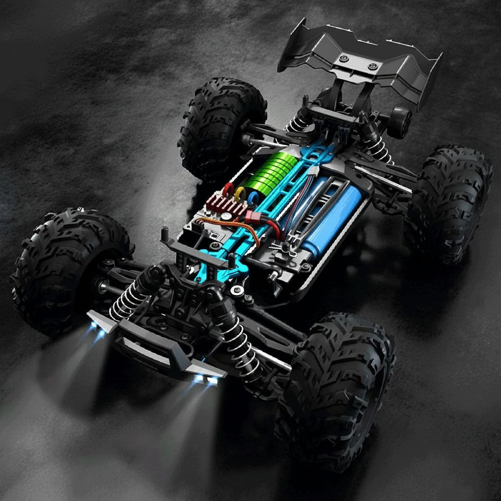 TerrainMaster 1:16 Electric Off-Road Truck with LED Lights